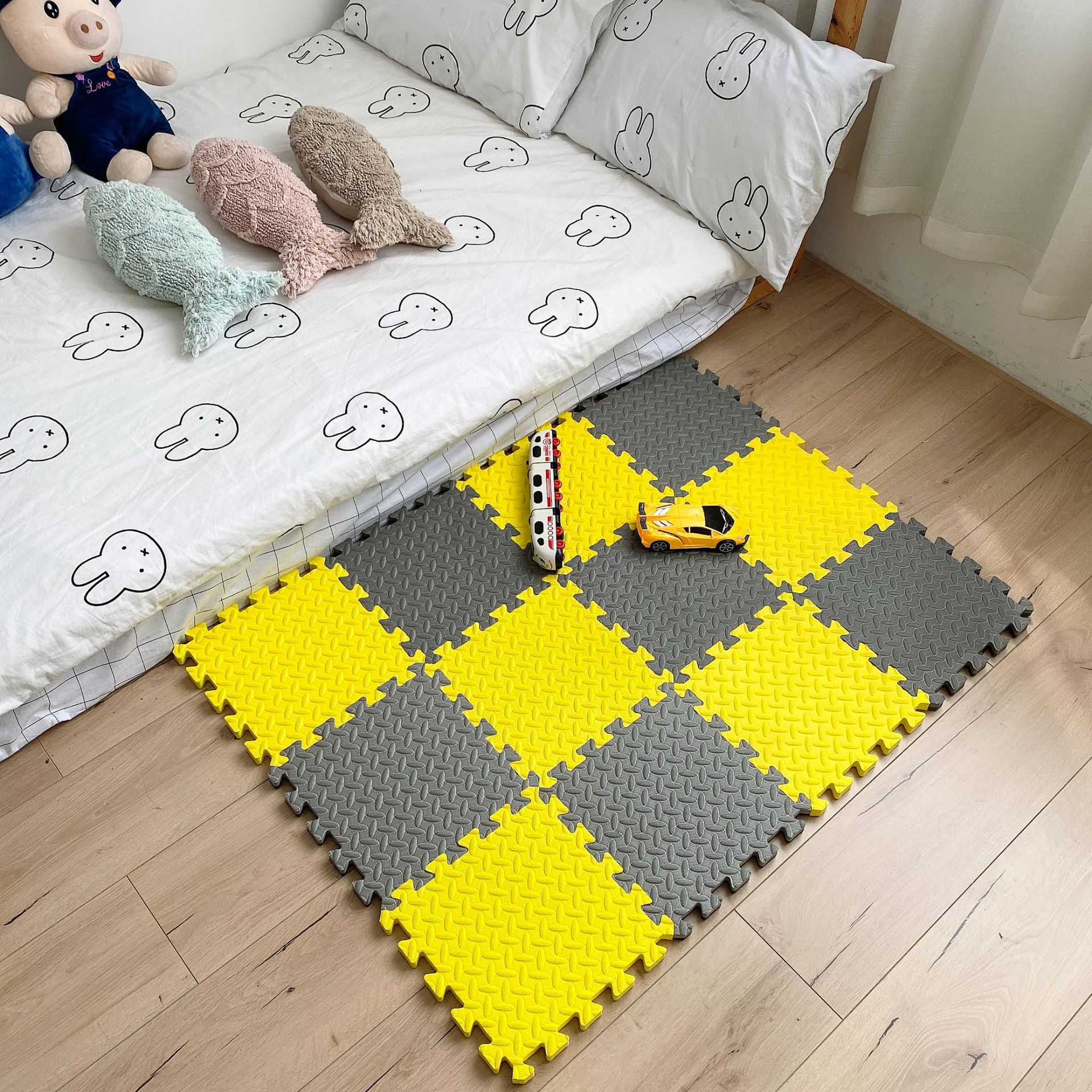 eva塑料地垫儿童室内爬爬垫 泡沫拼接宝宝爬垫加厚防摔垫跨境专供