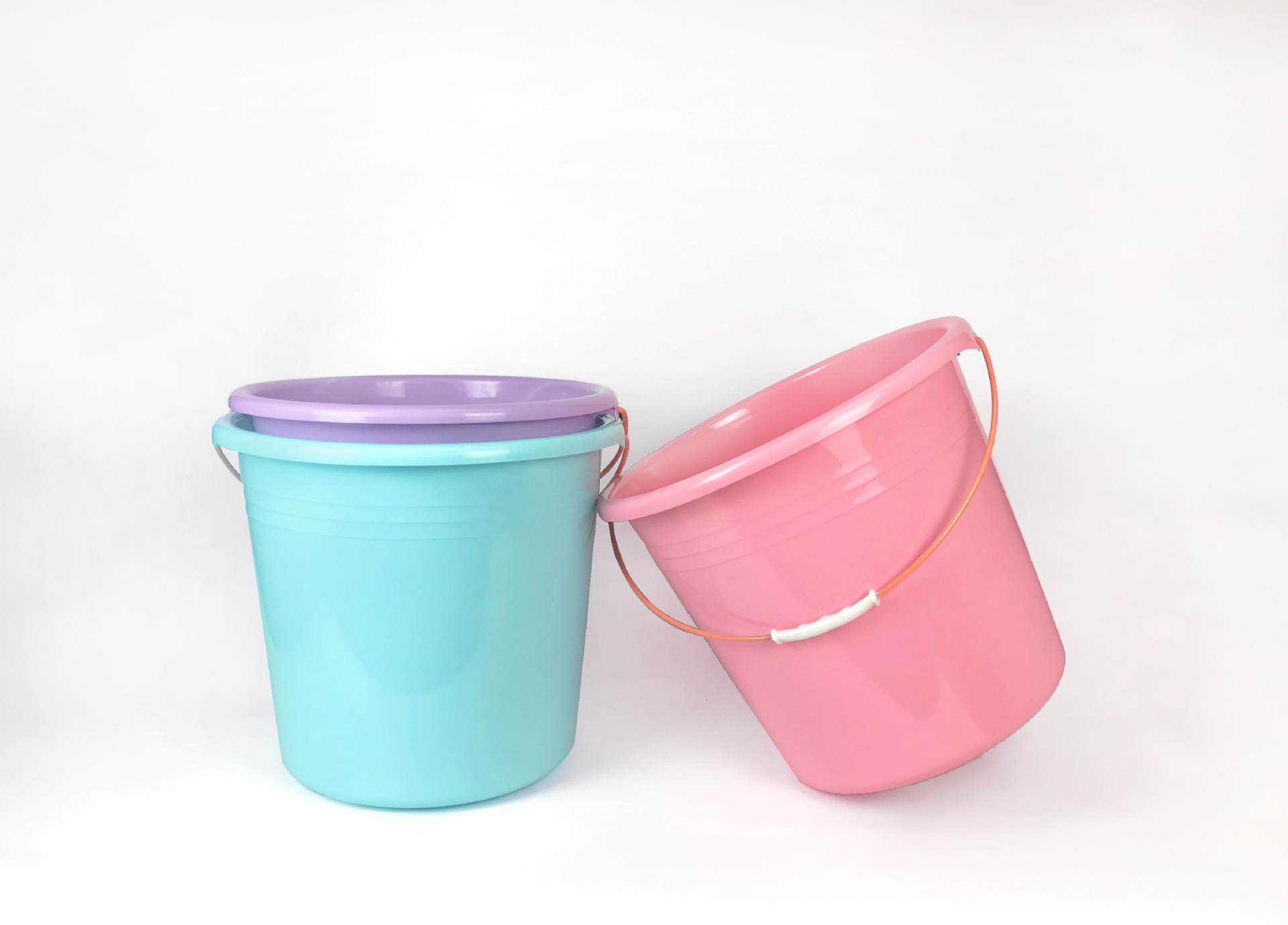 塑料水桶 加厚便携式手提家用学生开学宿舍提桶大小号圆形储水桶