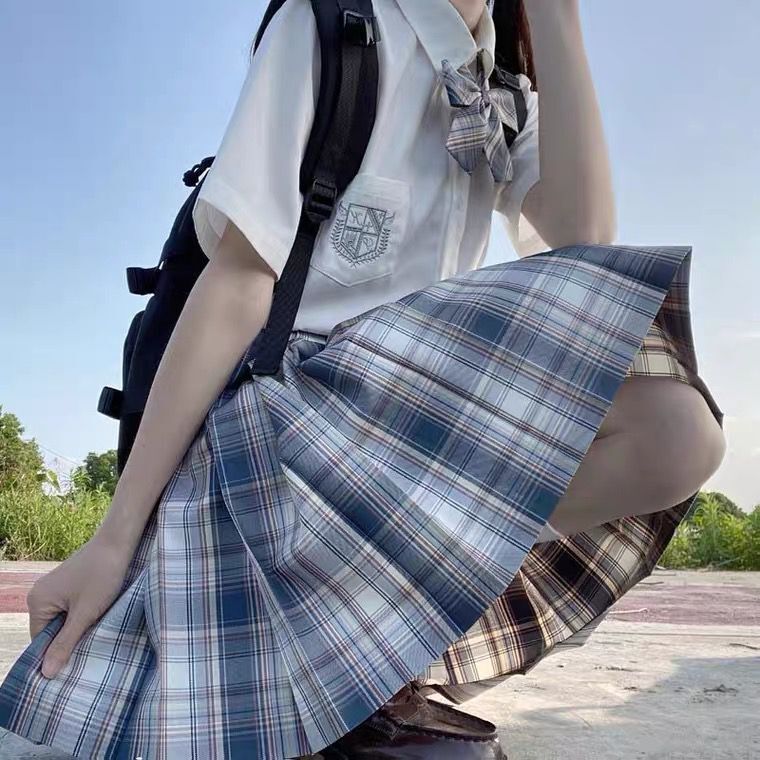 咩咩一刀jk制服裙正版套装全套兔姬舍日系校供感学生格裙夏