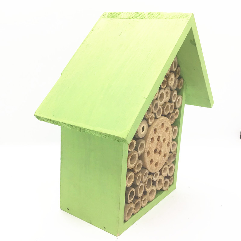 户外昆虫窝木质装饰品实木蝴蝶窝蜜蜂窝园林昆虫木屋可定制