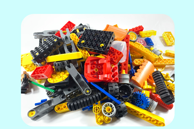 兼容乐高年糕大颗粒积木妈妈3-6岁场景拼插百变工程齿轮科技套装