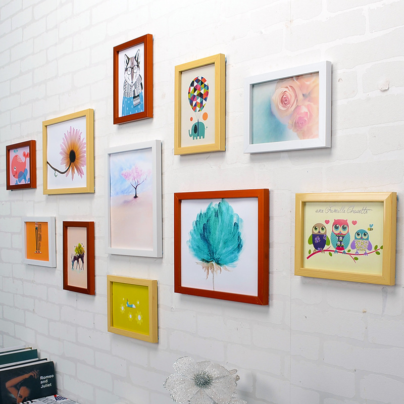 11框相片墙客厅照片墙相框墙欧式相框创意挂墙组合现代创意简约
