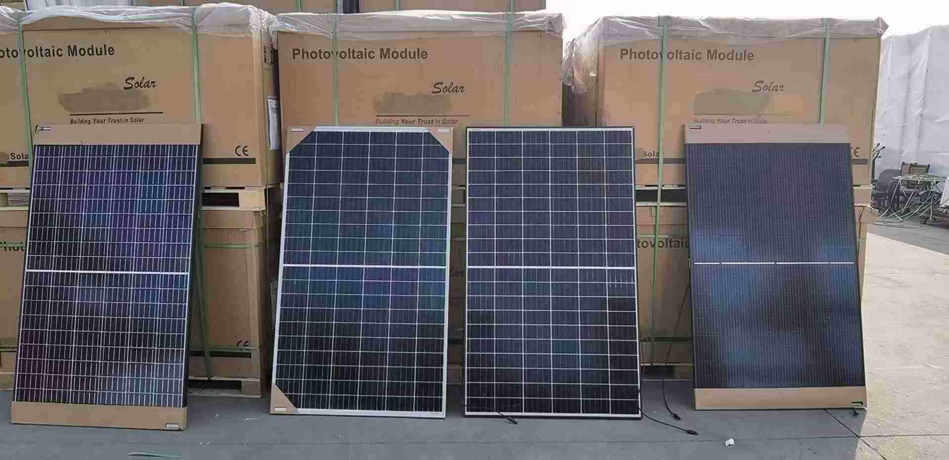 晶科全新降级常规半片315瓦-340瓦太阳能板 黑框白框太阳能电池板