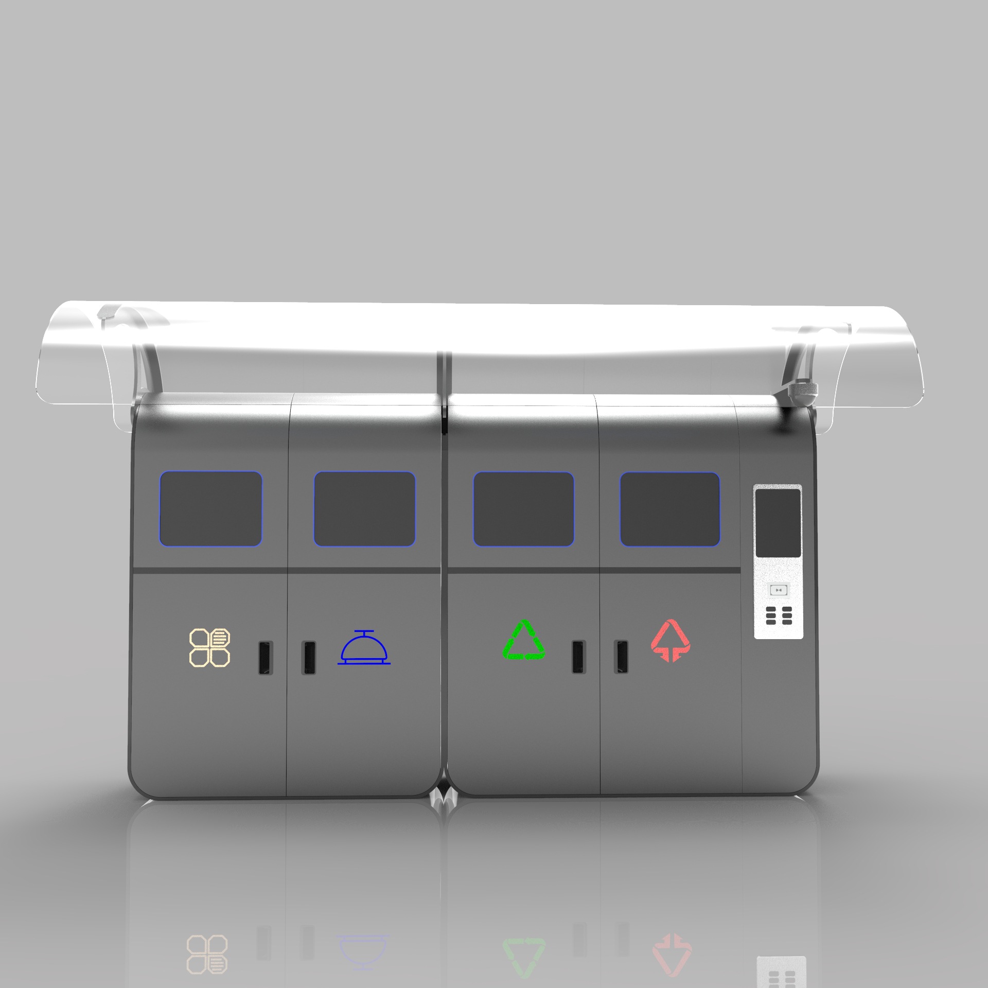 上海南京垃圾桶设计 外观设计 结构设计 电路板设计工业设计 渲染