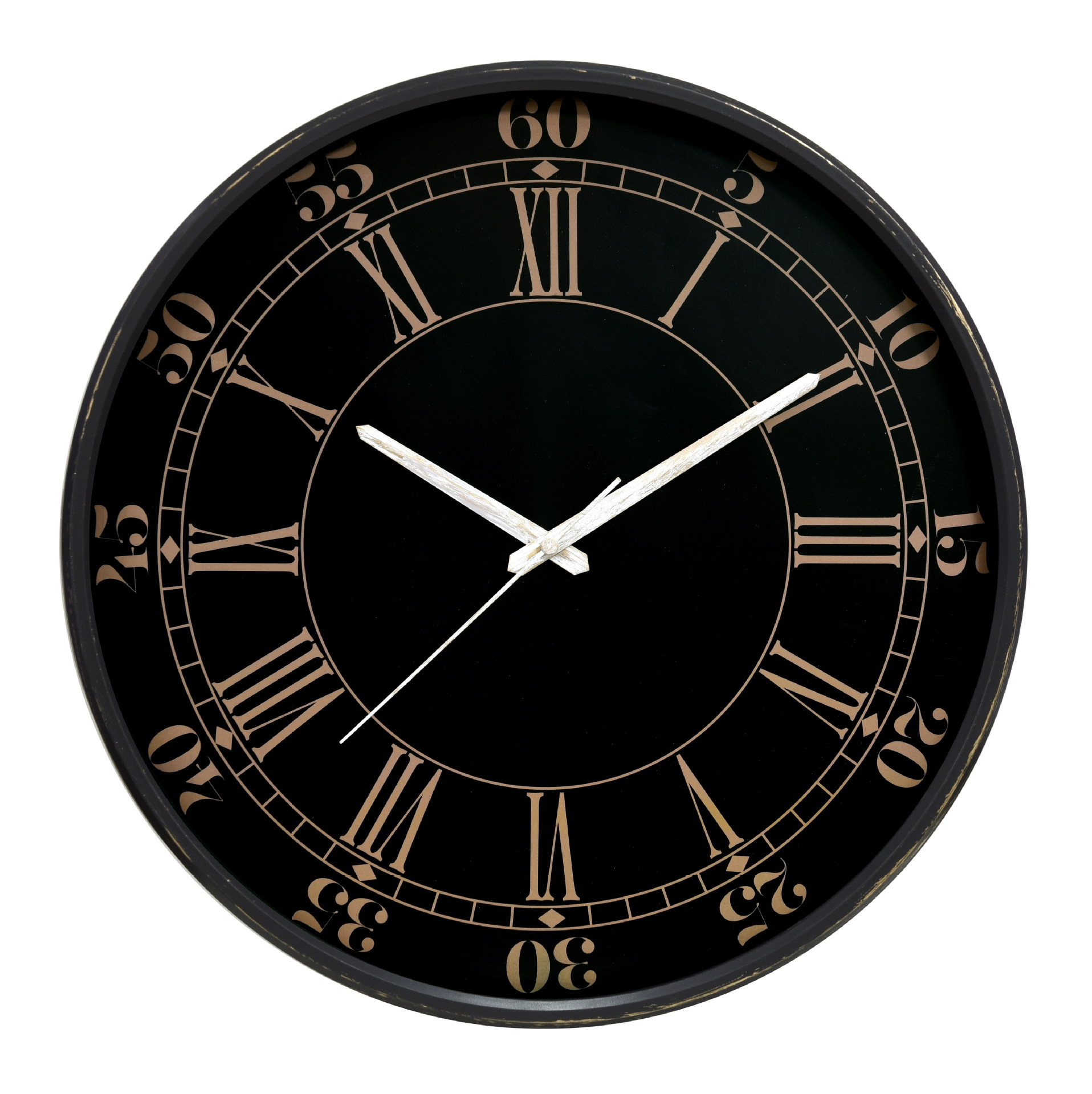 圆形扫秒机芯电池简约挂钟15寸客厅卧室家居钟表礼品石英钟厂家