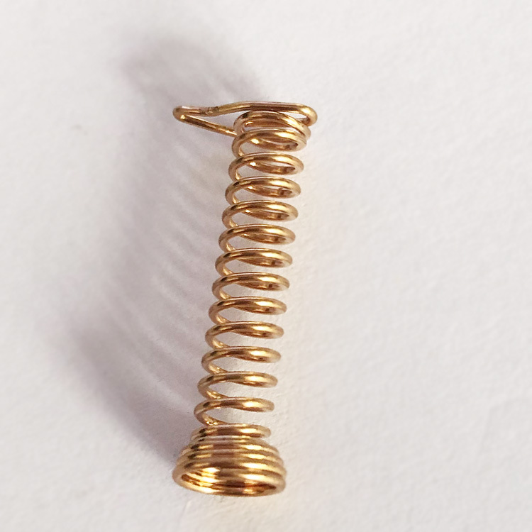 【其他】 加工铜弹簧 磷青铜带针触摸导电压缩弹簧定做继电器压力弹簧