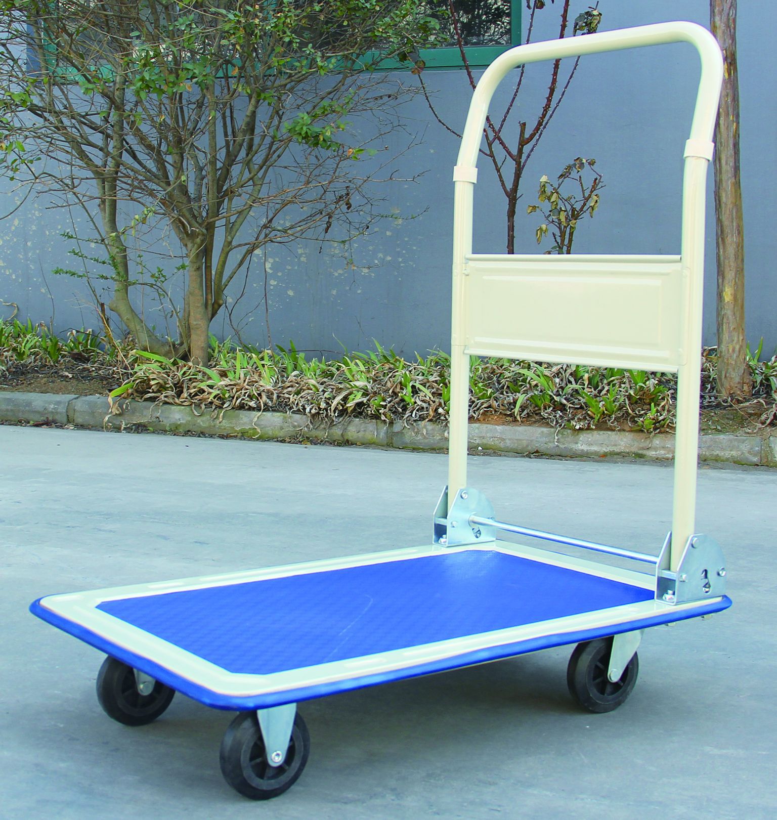 物流建筑平板车 超市搬运拉货手推车ph150 静音手推车