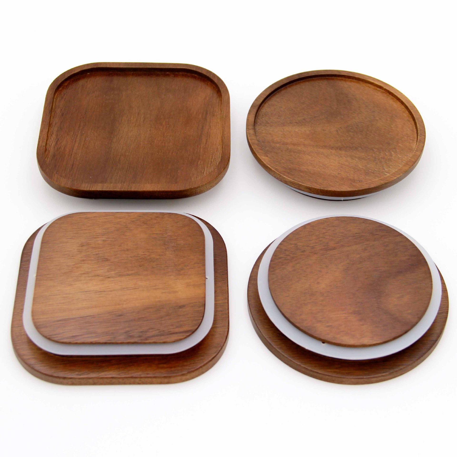 相思木盖 相思木玻璃储物罐盖 方盖圆盖木杯盖木质工艺品木盖子