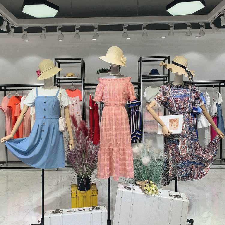 蔻丝可2019夏季品牌折扣女装 尾货清仓品牌女装走份批发