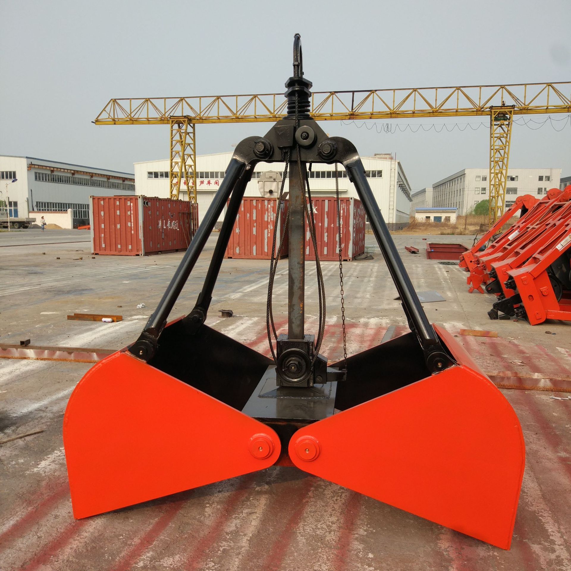 厂家现货xz15单绳悬挂机械式抓斗5t天车吊钩配/抓泥沙/工地建筑用