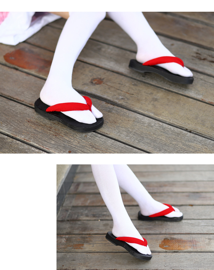 木屐女日式凉拖鬼灭之刃cos日本人字拖厚底实木拖鞋夏防滑人字拖