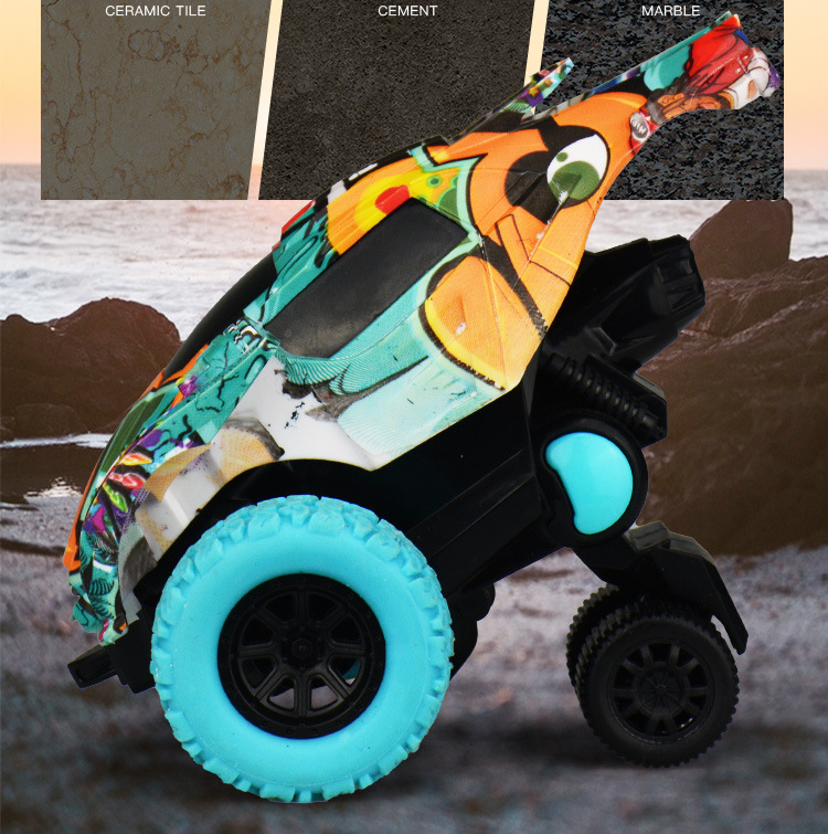 儿童惯性特技陀螺车撞击旋转耐摔工程小汽车男孩宝宝玩具1-2-3岁