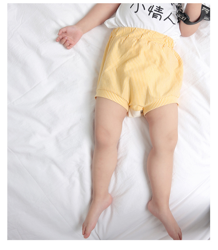 夏季儿童短裤韩版婴儿裤子夏装新款宝宝卡通条纹pp裤包臀裤
