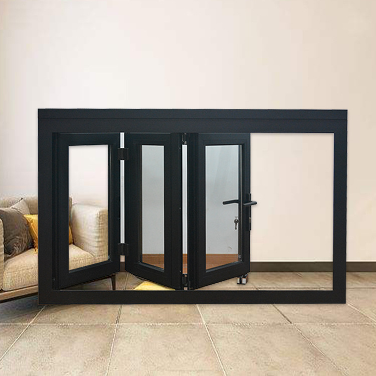 上海门窗厂家批发生产铝合金型材阳台折叠窗室内定做