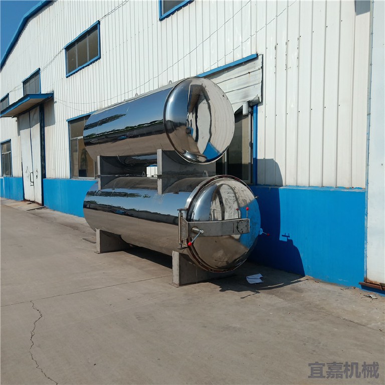 电加热单锅杀菌锅双罐卧式杀菌锅烤鸭熟食杀菌锅肉制品灭菌罐