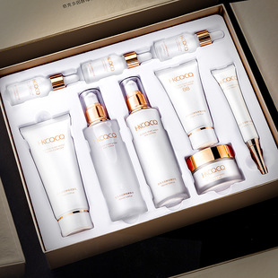 hkcqcq依克多因酵母精华嫰肤修护九件套 秋冬护肤套装化妆品套盒