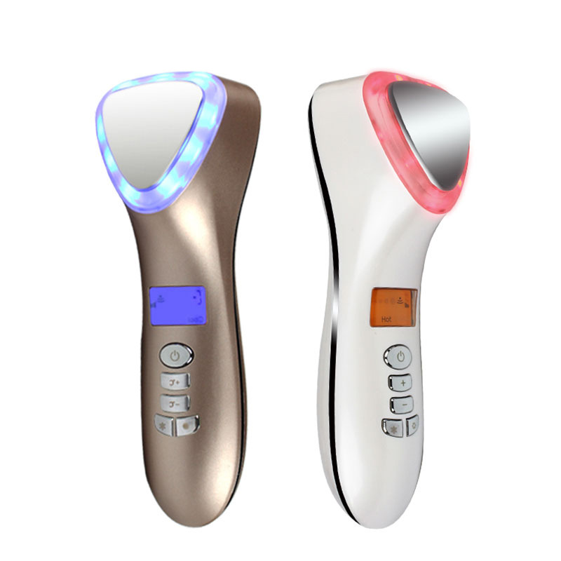 Inductive Therapeutical Instrument Face Photon Skin Rejuvenation Beauty Instrument Face Hot and Cold Beauty Massage Instrument Home Factory Wholesale