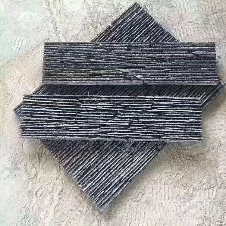 幕墙造景流水墙石材 黑滴水石白色流水石人造文化石价格优惠