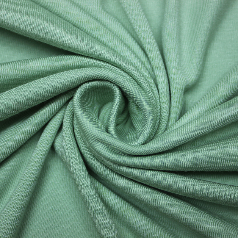 厂家批发人棉氨纶面料40支双面工艺布料莫代尔面料运动服针织布料