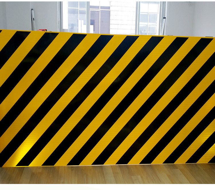 收费站隧道口防撞桥墩黄黑斜纹反光膜3m正品红白斜纹警示贴可切卷
