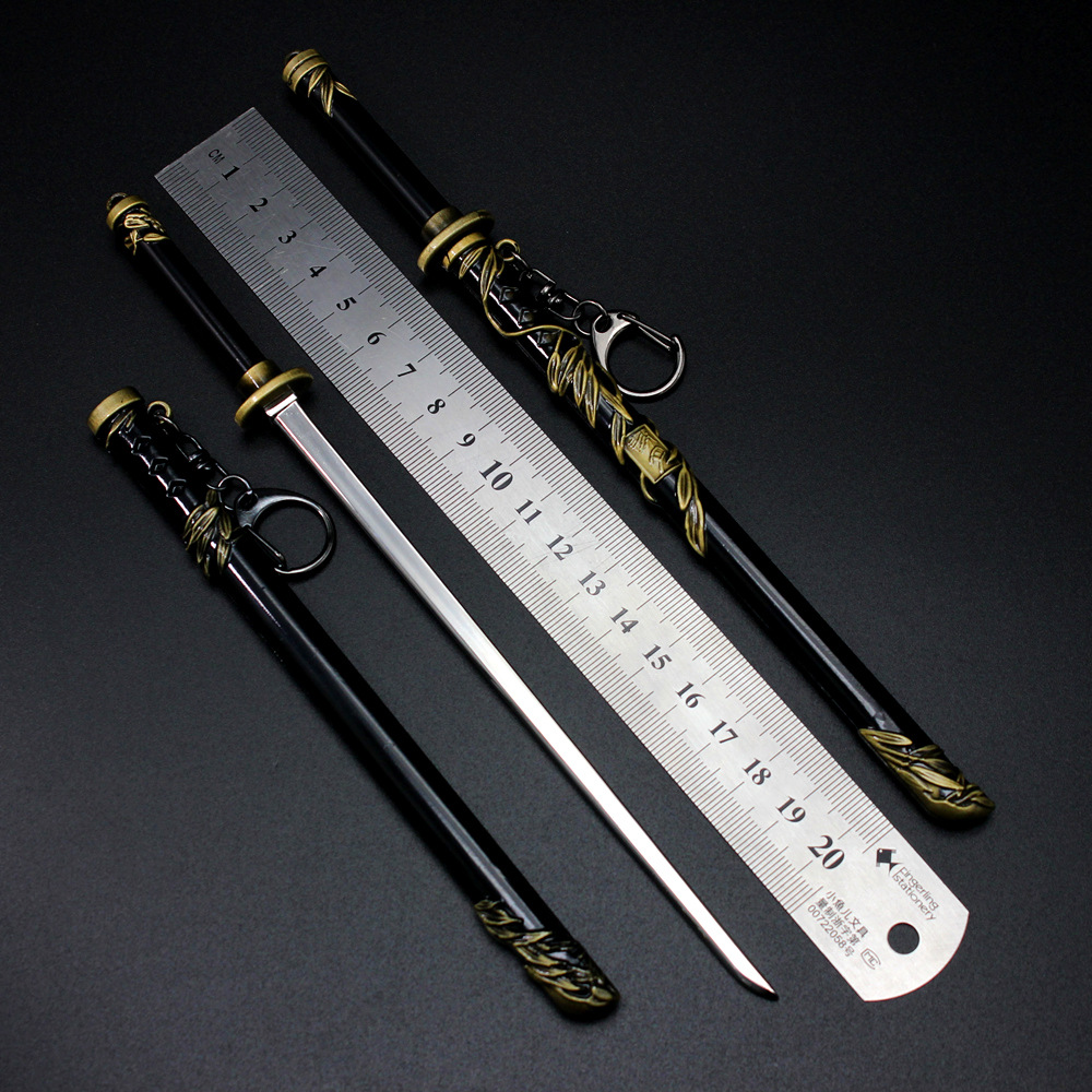 剑游戏兵器周边 聂云逐月剑 远行客贯白虹剑合金模型武器摆件22cm