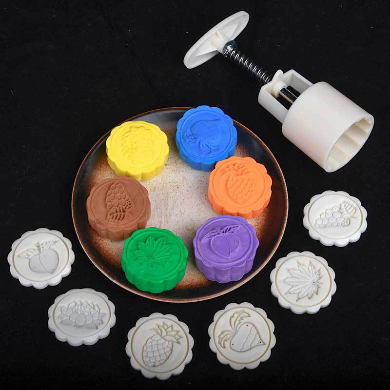 中秋月饼模具家用diy手工制作绿豆糕模型甜点冰皮糕点手压式工具