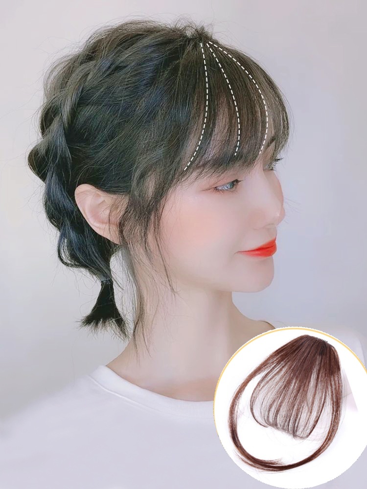 地摊货源 2020夏季 网红假发空气刘海女士鬓角加长不易掉假发批发
