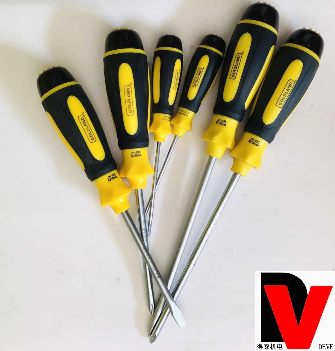 鑫地江华省力旋转螺丝刀顶部带轴承起子铬钒钢加硬3mm6mm5mm杆