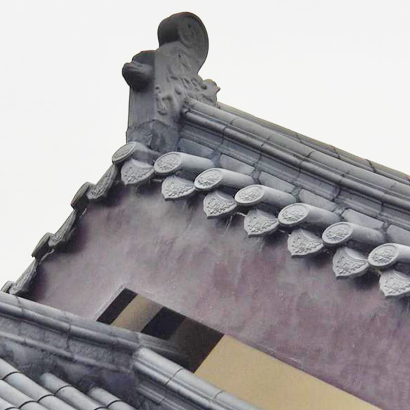 古建四合院屋顶装饰青瓦 仿古滴水瓦 筒瓦 板瓦 脊瓦 定制粘土瓦