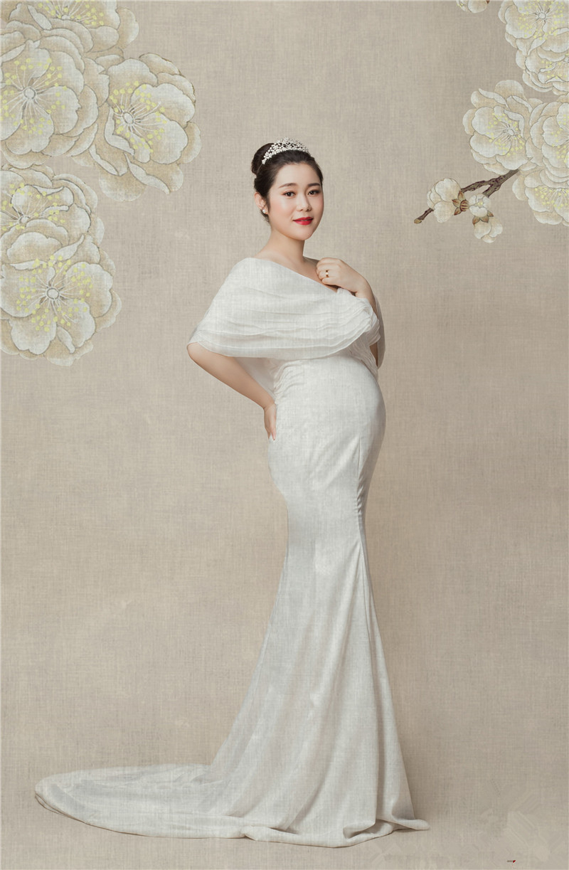影楼主题孕照写真摄影服饰孕妇照服装中国风旗袍孕妇照复古摄影服