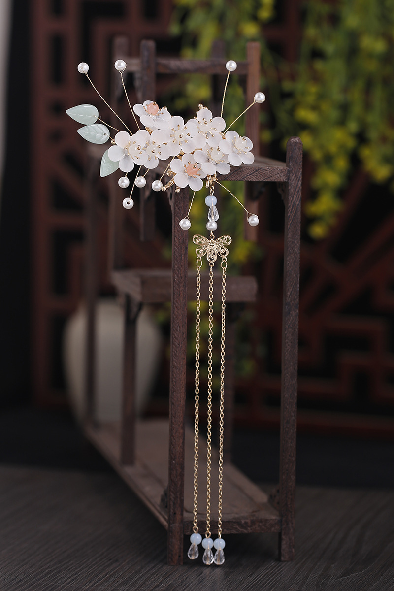 古风发饰股装配饰步摇流苏超仙古典唯美仙气古代汉服头饰儿童配饰