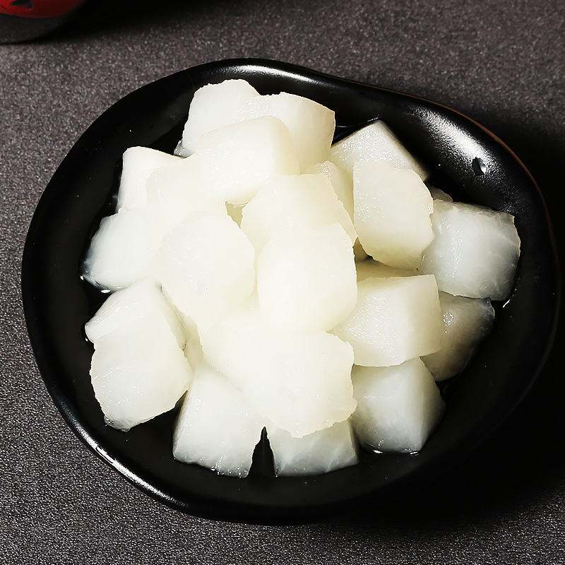 厂价10kg 白萝卜块 韩式酸爽腌白萝卜块 炸鸡萝卜块酸甜口 下饭菜