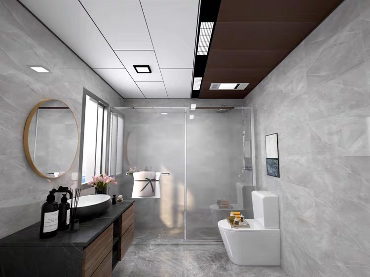 集成大板450*900,450*1350厨卫客厅天花铝扣板吊顶同蜂窝板效果