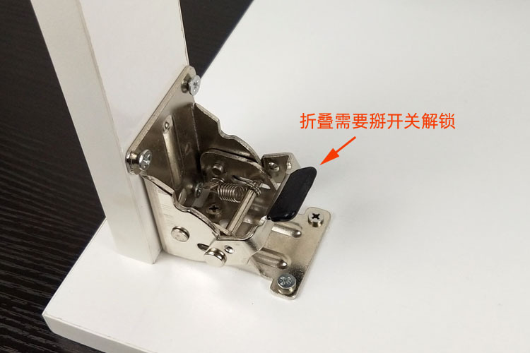 90度折叠自锁铰链合页家具茶几折叠直角房车改装桌椅五金配件批发