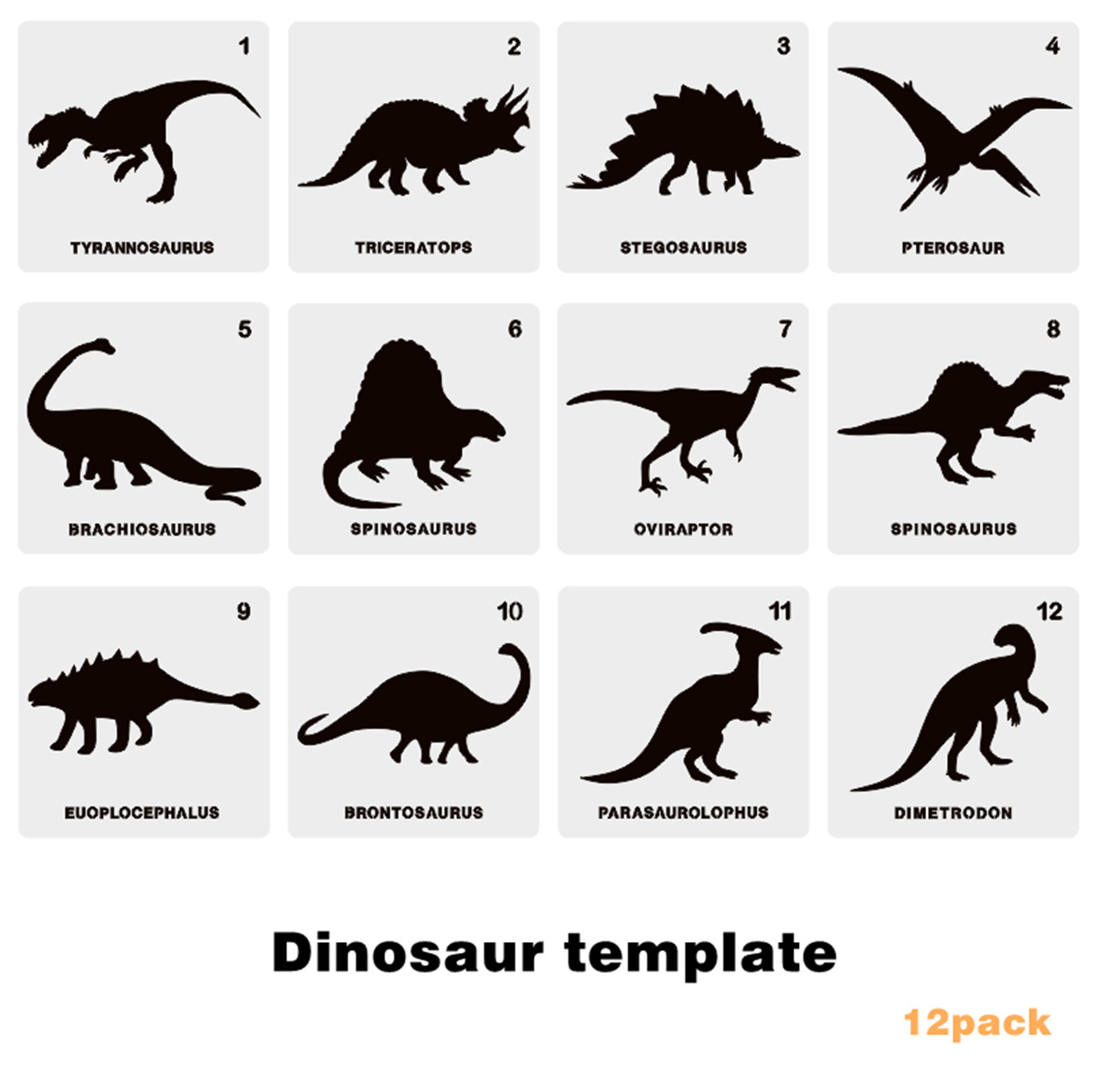 亚马逊热销恐龙模板 霸王龙墙绘艺术镂空板 厂家直销