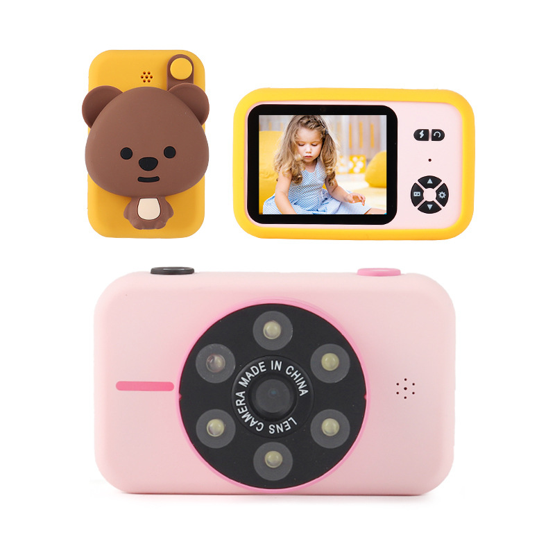 New X17 Children's Digital Mini Camera Can Take Pictures 2.4inch Large Screen 4K Front and Rear Dual Lens Anti-Fall Wholesale