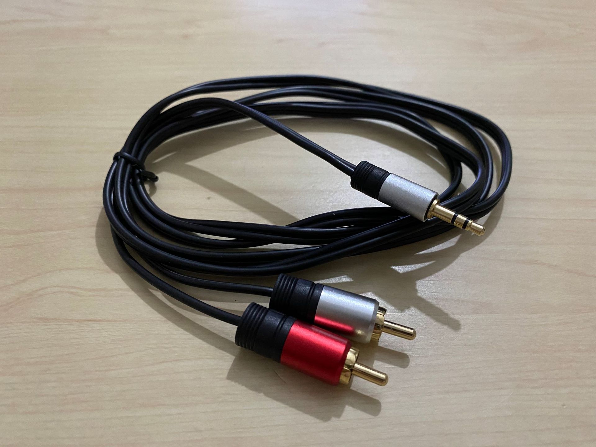 5一分二音频线3.5转双莲花头2rca音响电脑音箱线莲花线1.5m