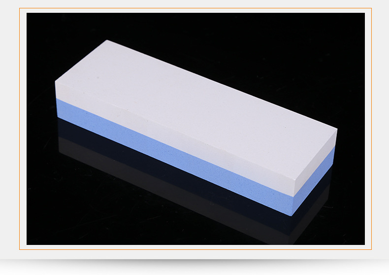 供应1000/6000蓝白双面白刚玉油石磨刀石 家用厨房磨刀器户外砥石