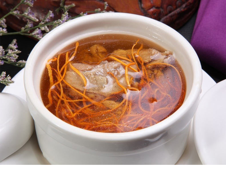 虫草花炖肉汁汤快餐速食成品汤外卖方便料理包冷冻半成品商用10包