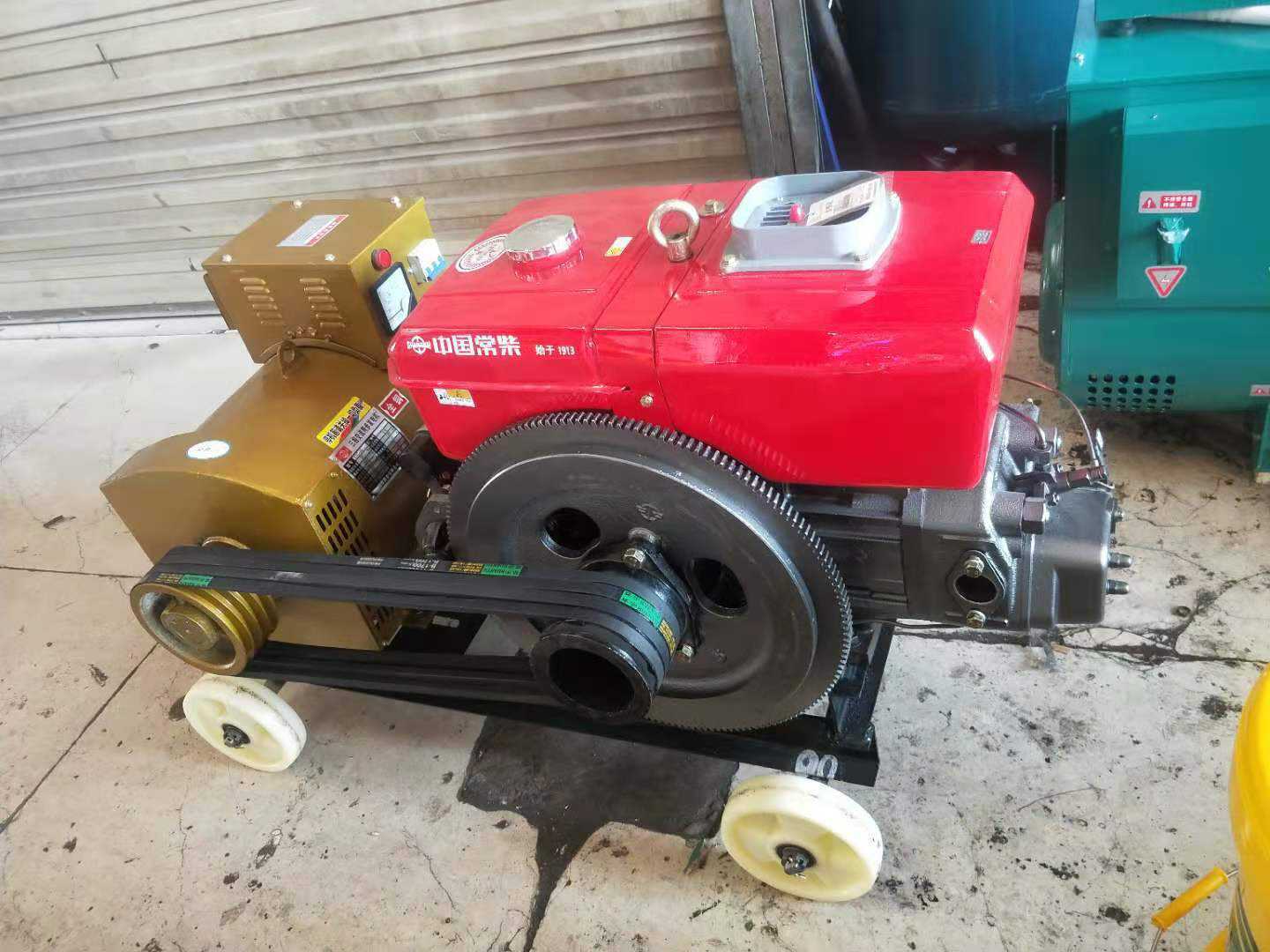 云南昆明常柴t35m配30kw常柴三相交流带轮子常柴柴油发电机组