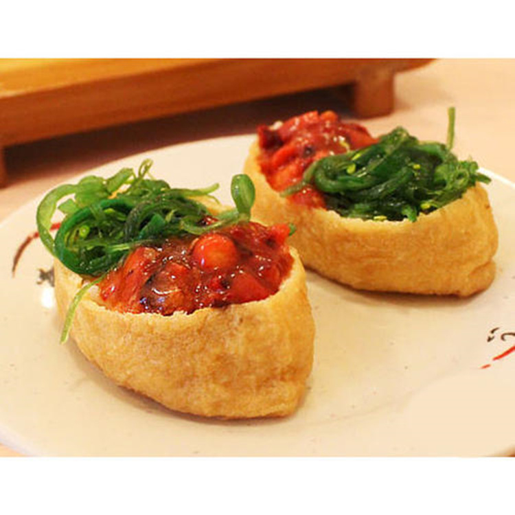 日式寿司材料贩道四角油扬四方味付油扬油炸豆腐皮1公斤30片