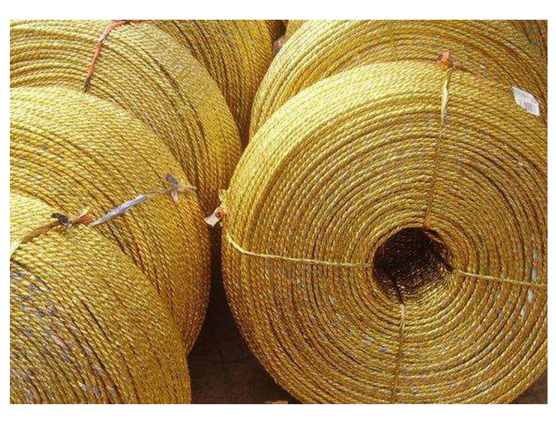 现货供应黄金捆扎绳塑料废纸打包绳大棚使用绳 稻草打捆黄金绳