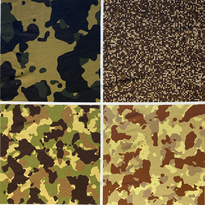 迷彩氨纶弹力布数码印迷彩幅宽1.5米