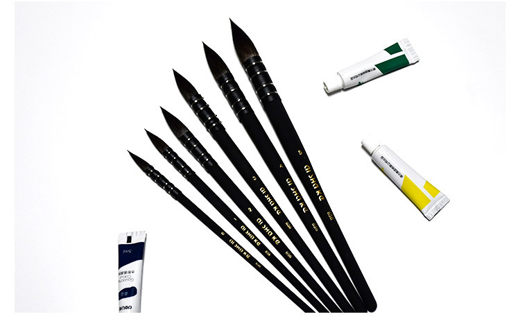 2020新款 跨境专供艾沙克大师松鼠毛黑胖子水彩拖把笔 厂家直销