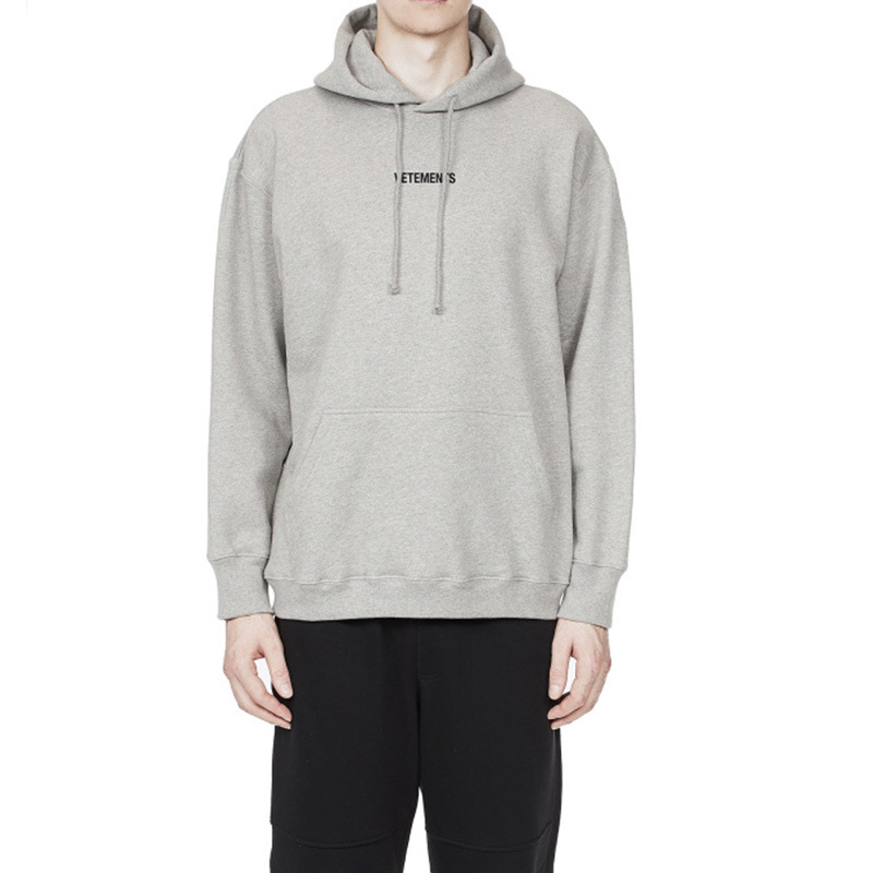 欧美潮牌vetements 连帽卫衣 vtm维特蒙2020标签字母印花连帽卫