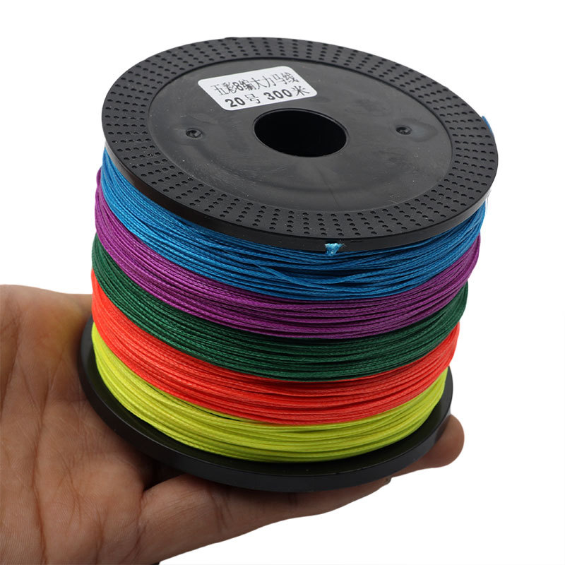300米特粗彩色8编超大号大力马钓鱼线pe编织线巨物鲟鱼海钓防咬线