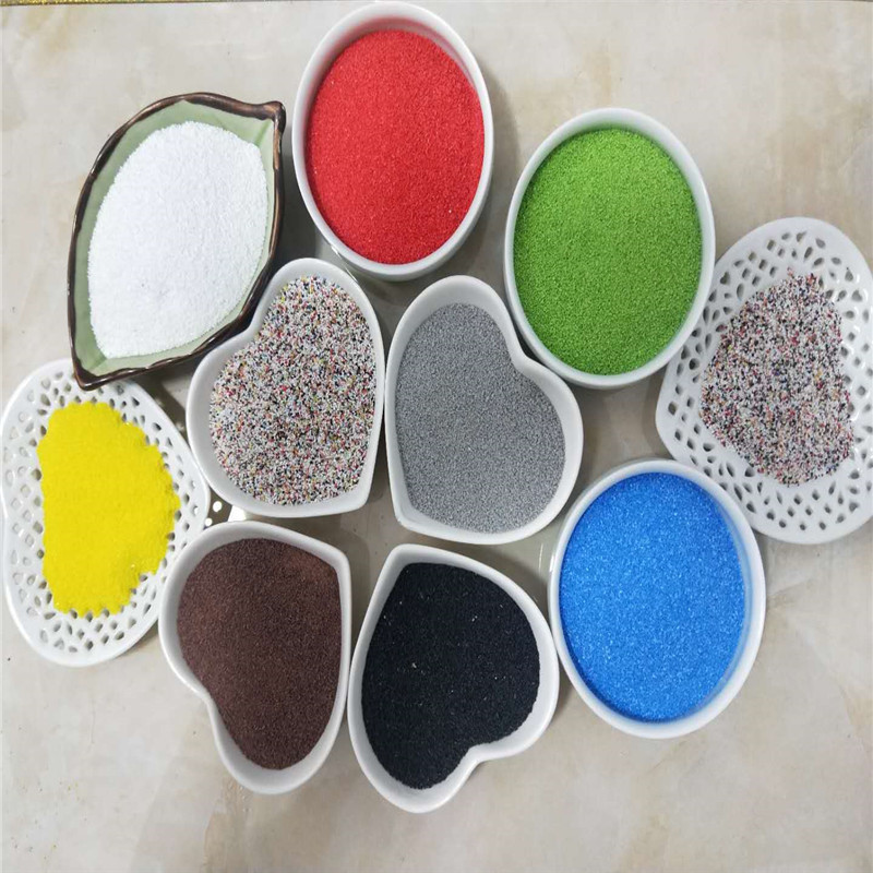 彩色树脂砂自流平上浮彩色轻砂3040目环氧地坪轻质树脂砂彩砂