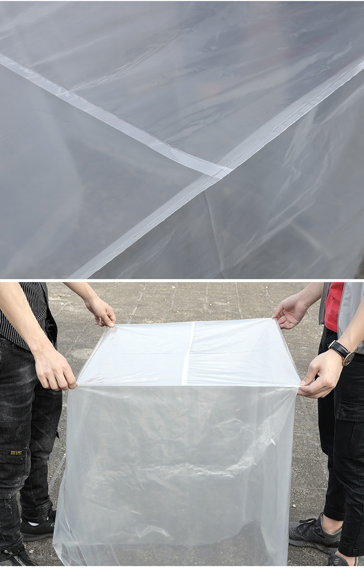 厂家直供pe塑料包装袋方底四方袋大型机器防尘袋透明立体袋保护罩