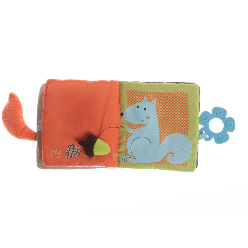 环宇婴儿布书宝宝早教书可咬撕不烂布书立体益智玩具书动物布书