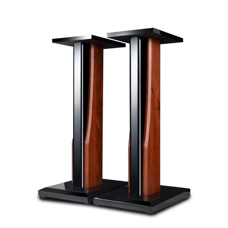 dmseinc s006实心木质音响支架环绕书架音箱脚架烤漆架子工厂批发